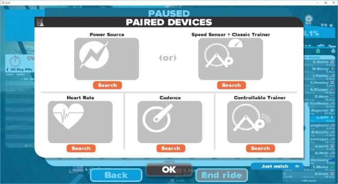 zwift ant pairing