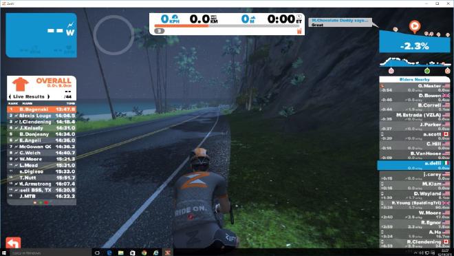 zwift by night